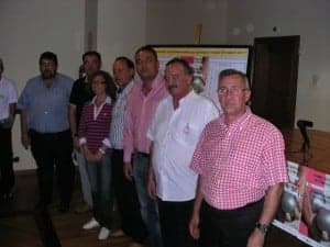 Organizadores del torneo. 