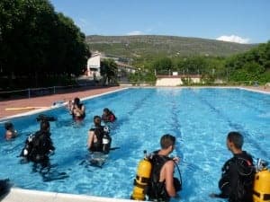 Curso de buceo. C.G.