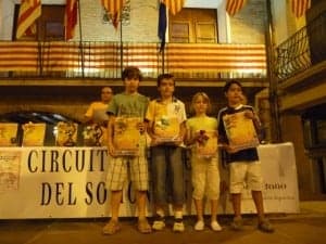 Podium benjamín.