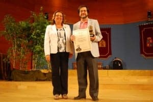 Lanau con Cristobal Gómez. JLP.