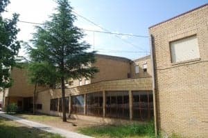 Queda pendiente las obras en el Felix de Azara en el colegio Alto Aragón. JLP.