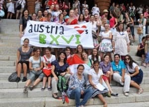 Grupo de Austria en Torreciudad.