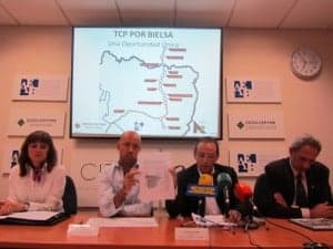 Los empresarios piden que la comunicación con Francia pase por Bielsa. JLP.