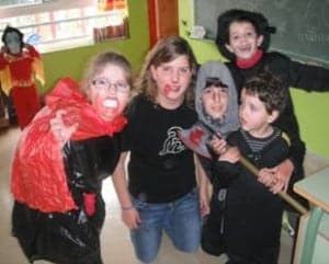 El alumnado se disfrazó con la temática del terror. Foto: Servicio Especial.