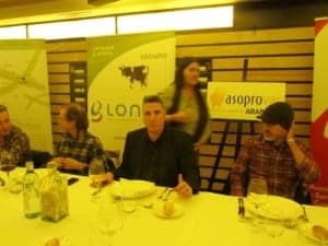 Loquillo en la cena de promoción de alimentos de La Litera. JLP.