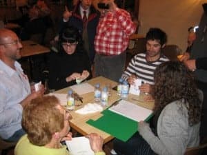 El jurado deliberando. 