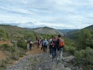 Los montañeros disfrutaron de bellos paisajes. MAB.