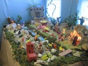 El tradicional Belén de plastilina.