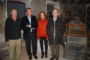 Alcalde, Cosculluela, Solans y Ferré, con feliz mirada en el Moliné. JLP.