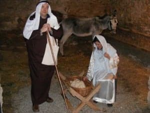 San José y la Virgen María con el niño. Ángel Huguet.