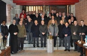 Los sacerdotes en Torreciudad.