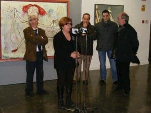 Inauguración de la exposición. Ángel Huguet.