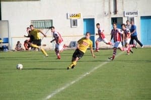 Partido de ida ante el Robres. Ángel Huguet.