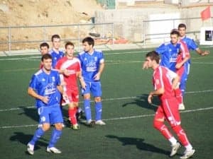 Partido contra el Alfinden. Ángel Huguet.