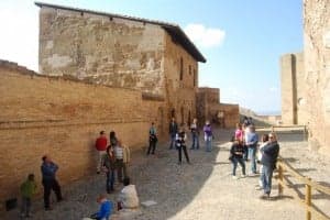 Visita guiada al castillo de Monzón. JLP.