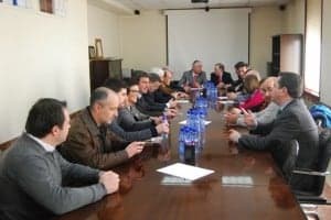 Reunión en la Comarca de Somontano. JLP.