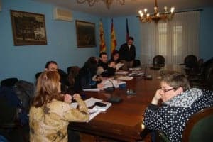 Comité de empresa durante su reunión. JLP.