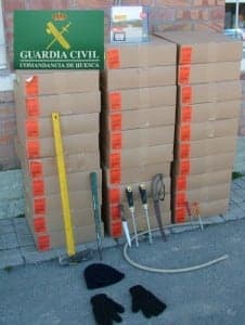 Material incautado. 
