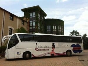 Bus Vino Somontano en San Julián.