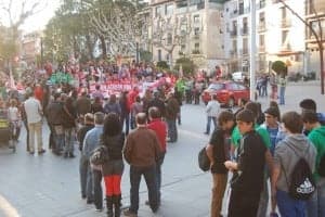 Concentración en los jardinetes. JLP.
