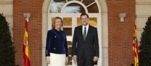Rudi y Rajoy en la Moncloa. 