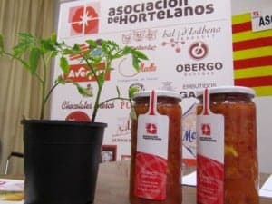 Planta y conserva de tomate rosa. JLP.