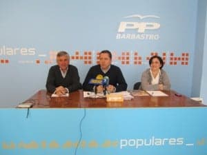 Concejales del PP de Barbastro. JLP.