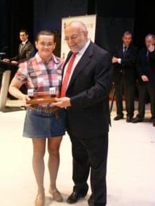 Lola Coscojuela con Jaime Ferrer. Á.H.