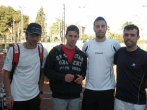 Los tenistas de Monzón. 