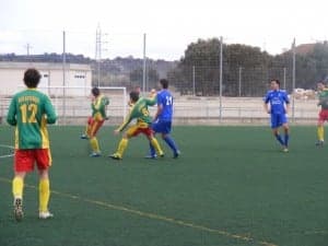 Partido contra el San Lorenzo. Ángel Huguet.