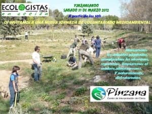Cartel de la jornada de voluntariado. 
