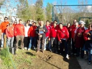 Viudas con los socios de Ciringall.