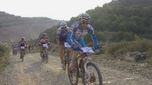 Calos Fernández, primero en la subida.