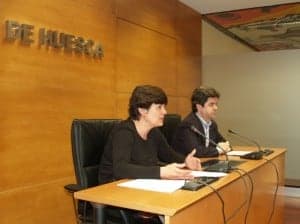 Rueda de prensa de Lourdes Arruebo. DPH.