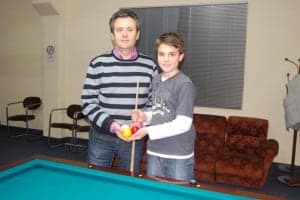 Carmelo y su hijo Daniel Garcés. JLP.