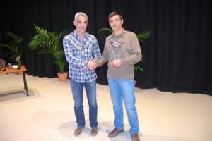 Javi Subías y Paco Jordán en la Gala del Deporte. JLP.