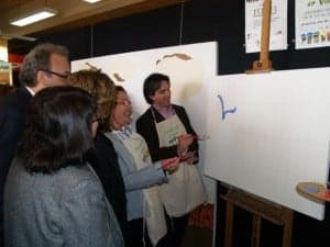 El director general de cultura y la alcaldesa inauguraron la feria. JLP.