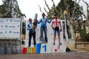 Podio del Master 30 de la mediana, con Pardinilla como vencedor. CCB.