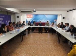 Reunión de la ejecutiva provincial del PSOE Huesca.