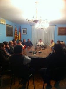 Vilarrubí con ganaderos y agricultores. 