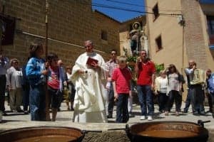 Bendición de las judías en Huerta de Vero. José Luis Pano.