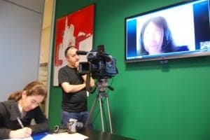 Presentación desde Bruselas por video conferencia. JLP.