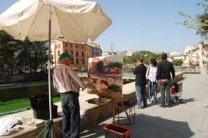 Edición pasada del concurso de pintura rápida. José Luis Pano.