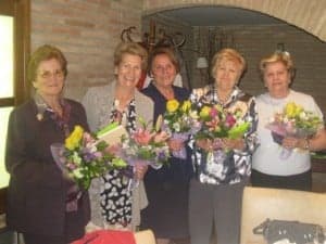 Ex alumnas homenajeadas. 