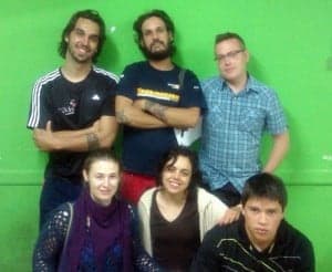 Reina con la nueva junta del Consejo de la Juventud. 