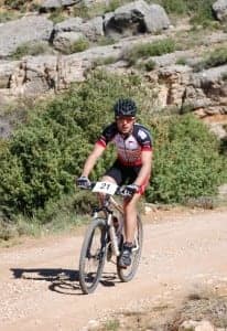 Miguel Bergua en la subida. 