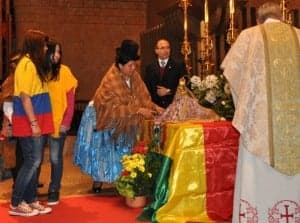Ofrendas de las familias.
