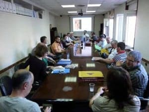 Reunión de alcaldes en la Comarca. 