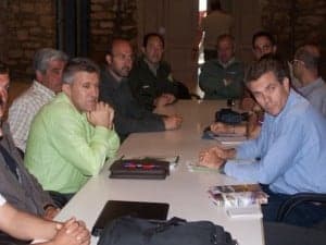 Reunión entre ASAJA y el Gobierno de Aragón.