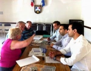 Un momento de la reunión.
